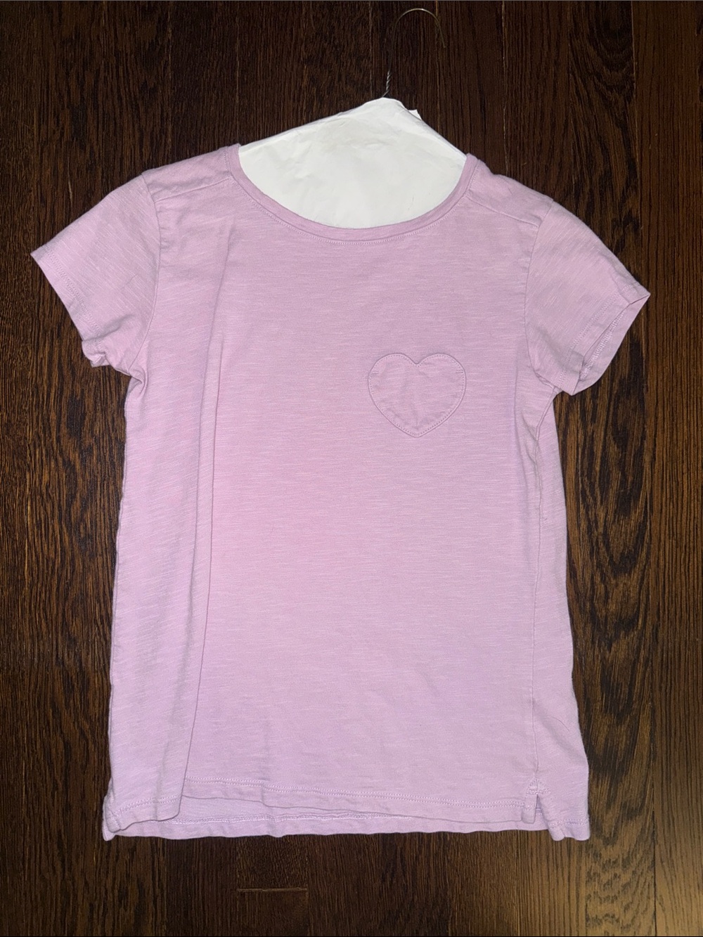 Crewcuts Girls' Purple Heart Pocket Tee